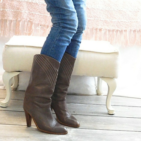 Boutique Marco Shoes - °SALE°BOUTIQUE MARCO ITALY CORDOVA GRAY LTHR BOOTS